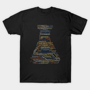 Chemistry Word Cloud Art T-Shirt